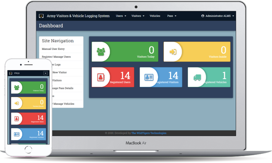 Army Visitors & Vehicle Logging System - ALMS